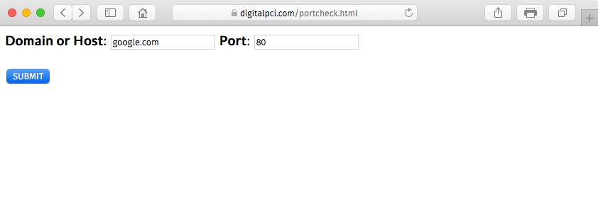 PHP Open Port Tester